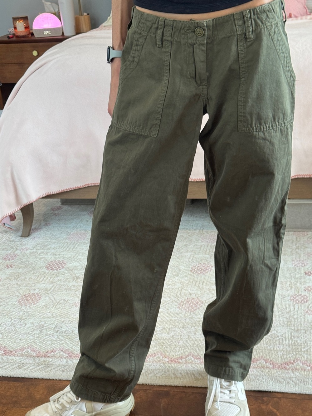 J. Galt Olive Green Casual Utility Pants